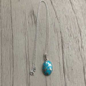 Sterling turquoise necklace